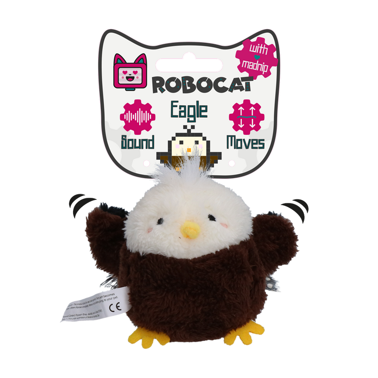 Giocattolo per gatti Robocat Aquila con movimento e suono