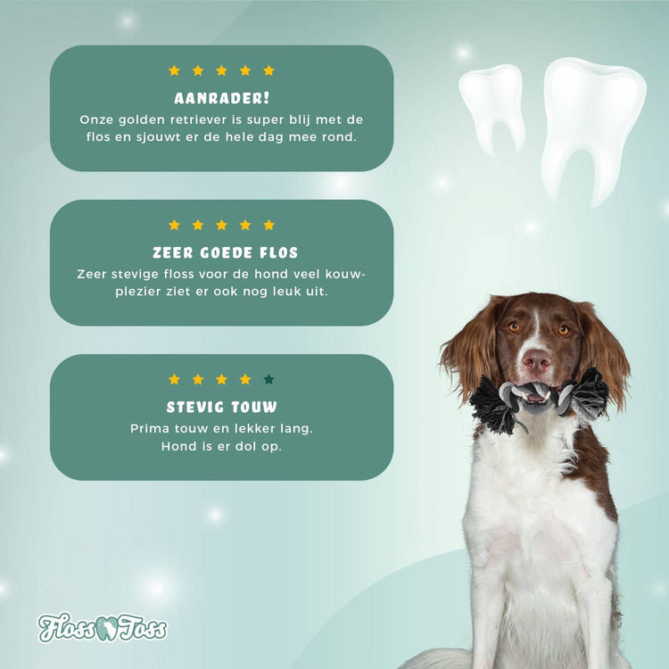 Floss Toss Corda Dentale 2 Nodi 45 cm
