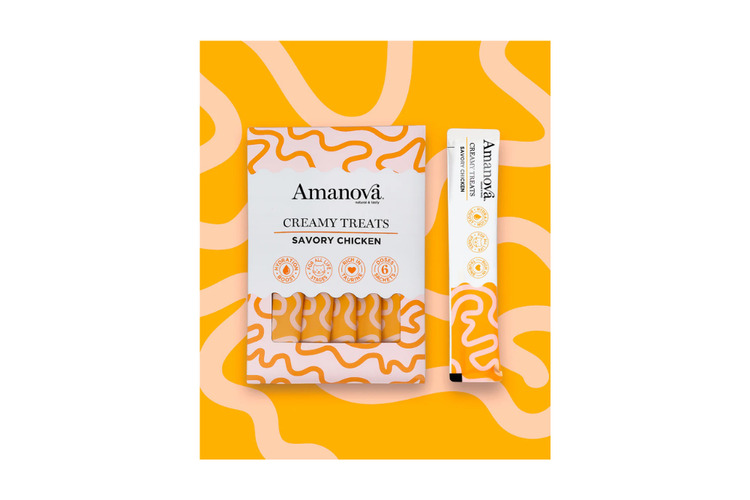 Amanova Creamy treats - Savory chicken 6x15g