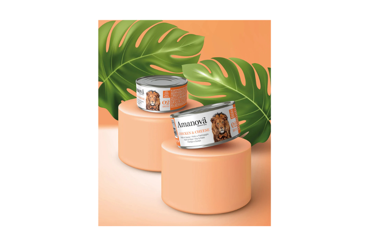 Amanova sfilaccetti gatto - Pollo e Formaggio 70g