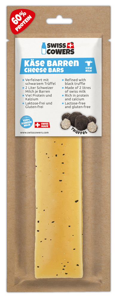 Barretta di formaggio SwissCowers al tartufo nero