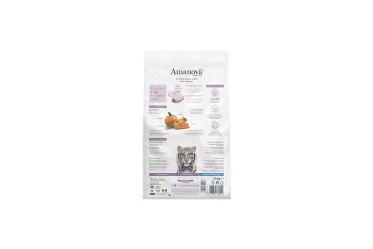 Amanova gatti sterilizzati - Fish Delicacy 300g