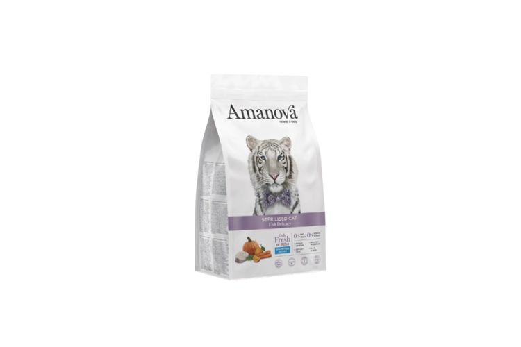 Amanova gatti sterilizzati - Fish Delicacy 300g
