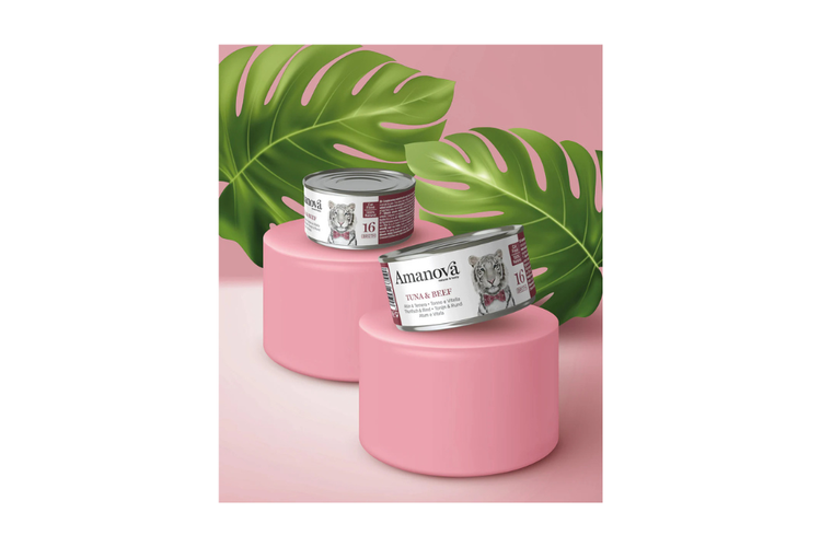 Amanova sfilaccetti gatto - Tonno e manzo 70g