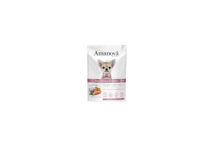 Amanova alimento umido per cani - Salmone e tacchino 100g