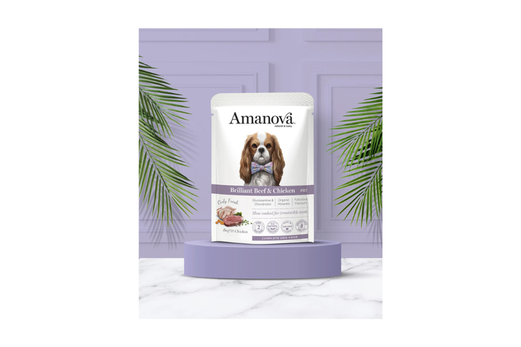 Amanova alimento umido per cani - Manzo e pollo 100g
