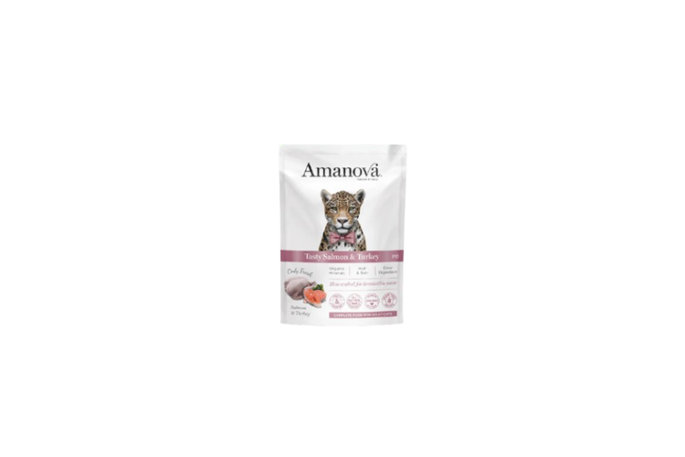 Amanova patè per gatti - Salmone e tacchino 85g