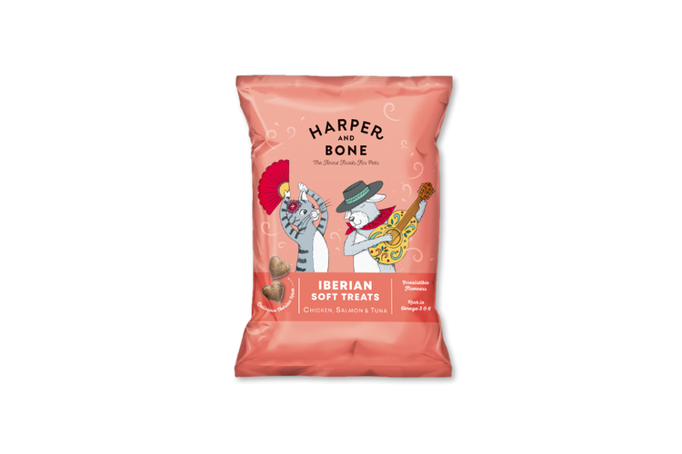 Harper&Bone Iberian soft treats - Pollo, salmone e tonno 90g
