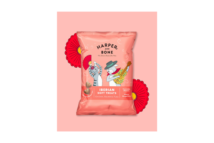 Harper&Bone Iberian soft treats - Pollo, salmone e tonno 90g