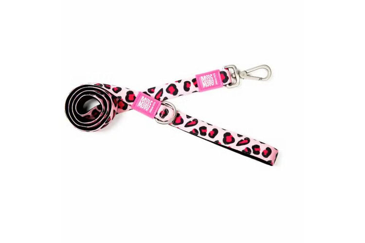 Max&Molly Guinzaglio Leopardo Rosa