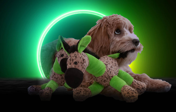 Pupazzo Retrodog asino verde taglia S