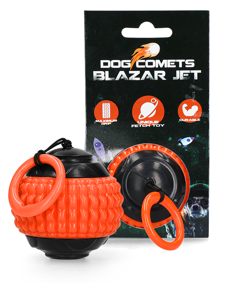 Dog Comets Blazar Jet palla giocattolo arancione